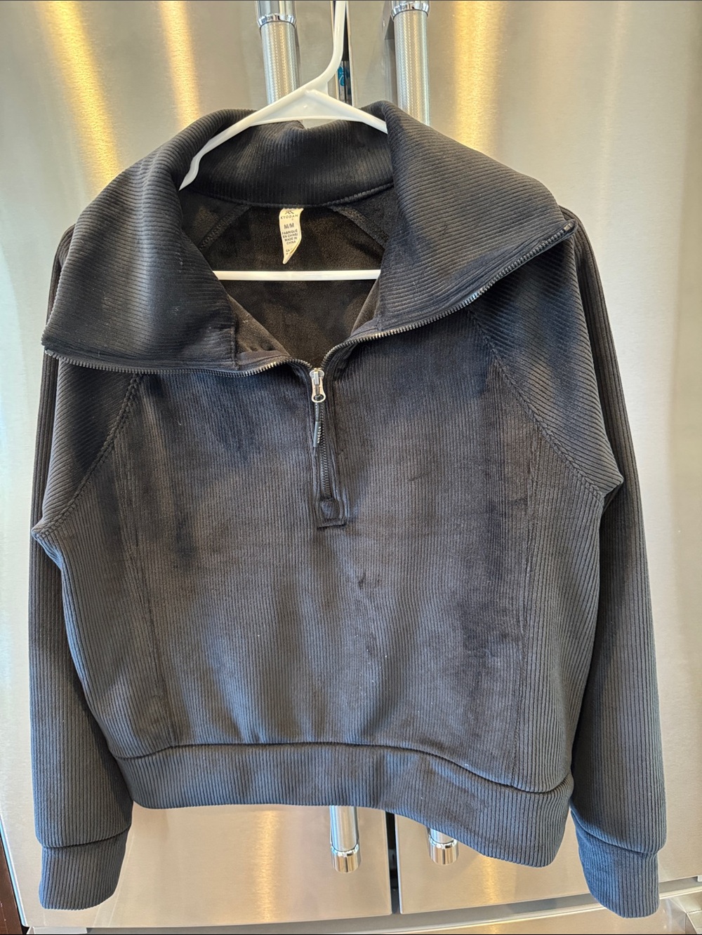 Kyodan Charcoal Gray Zip-Up Pullover